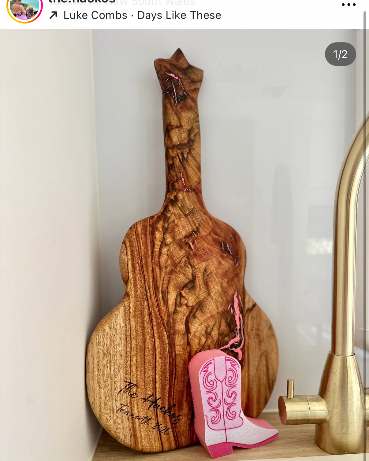 Guitar Cheeseboard