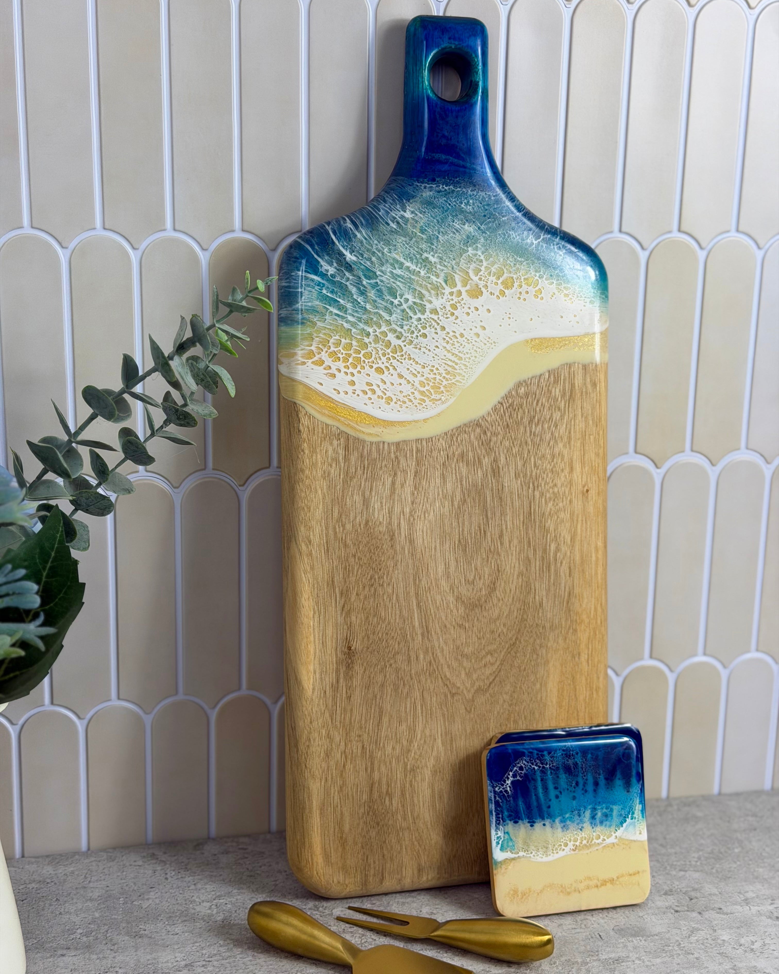 Rectangle Paddle Resin Cheeseboard