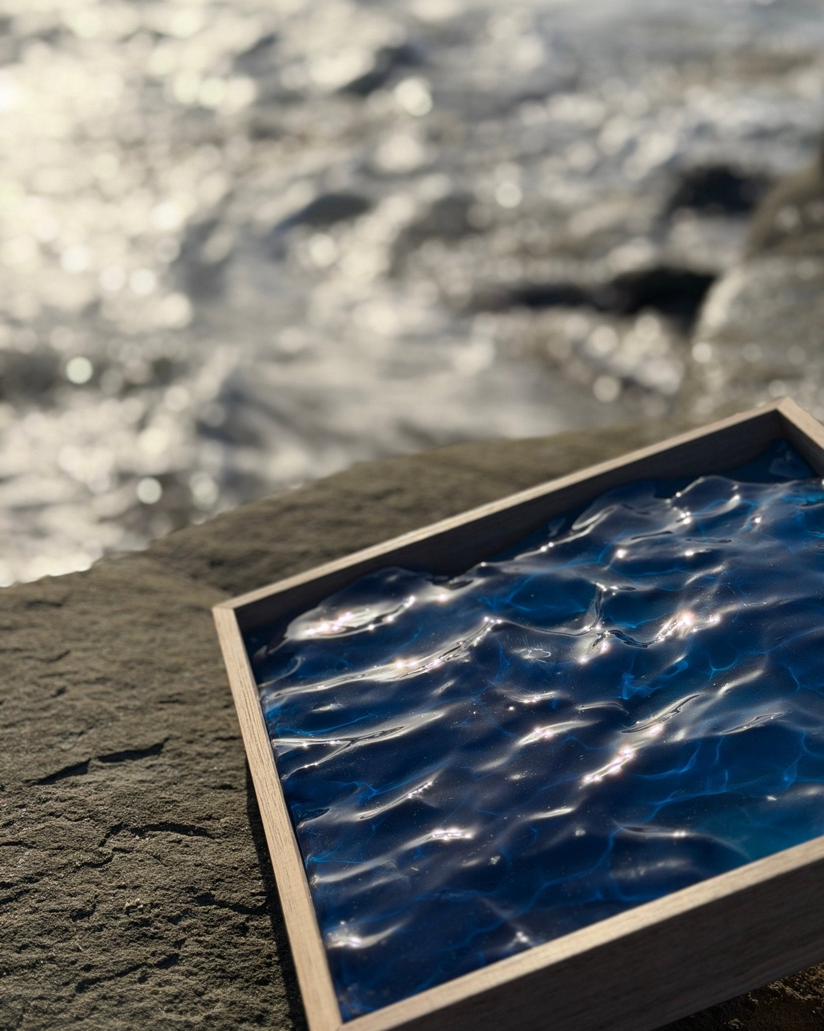 "Cove" - Dark Blue & Aqua