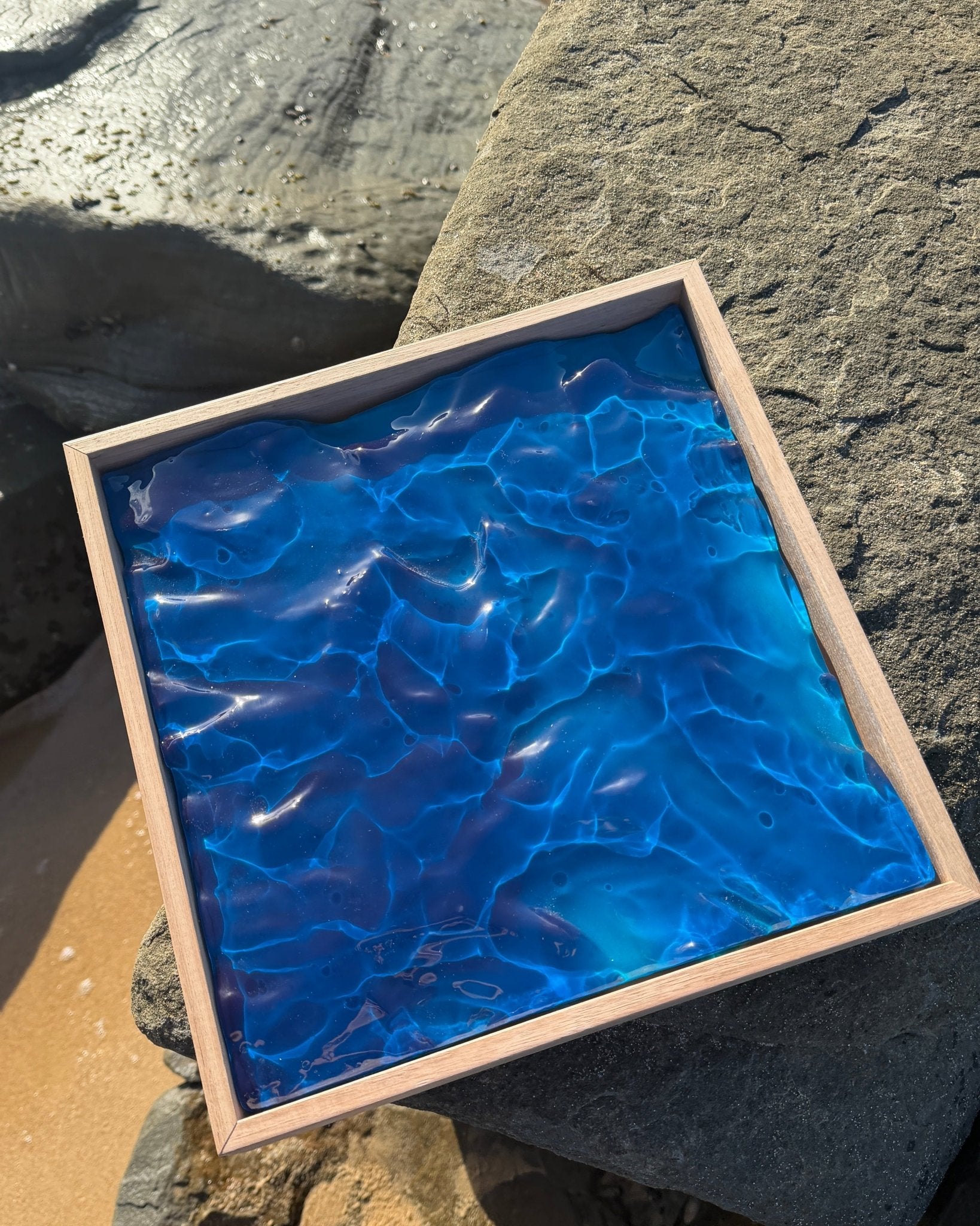 "Cove" - Dark Blue & Aqua