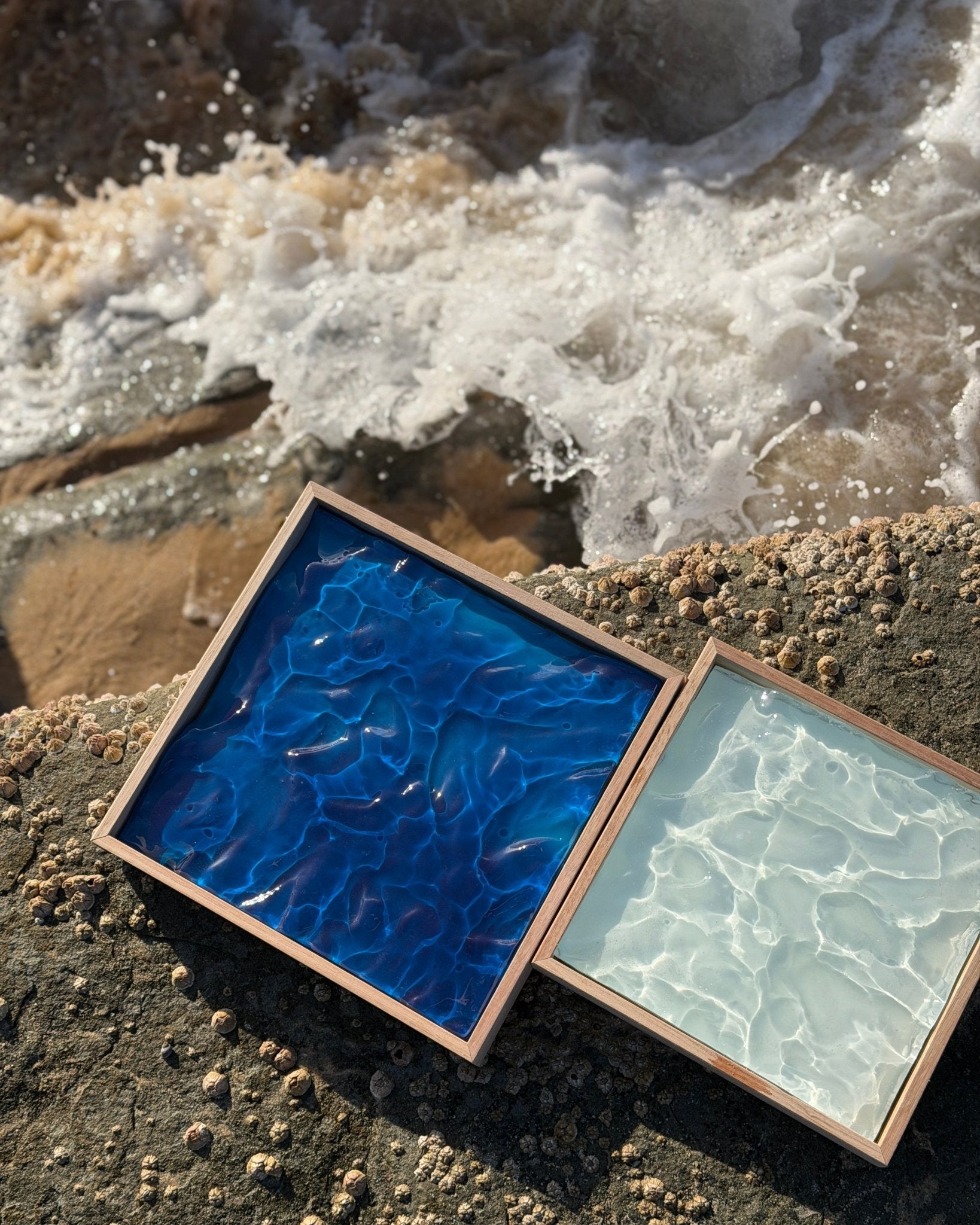 "Cove" - Dark Blue & Aqua
