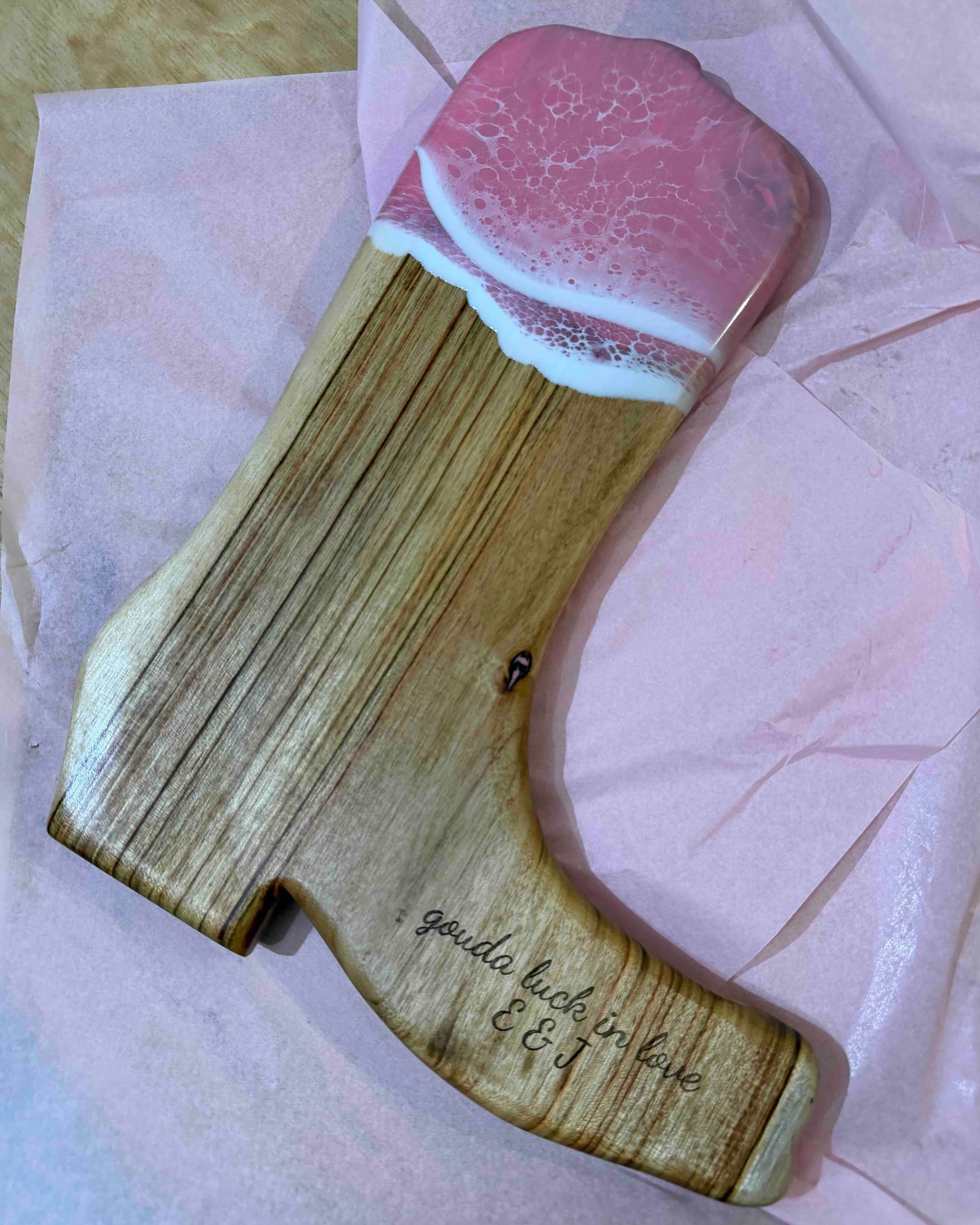 Cowboy Boot Cheeseboard