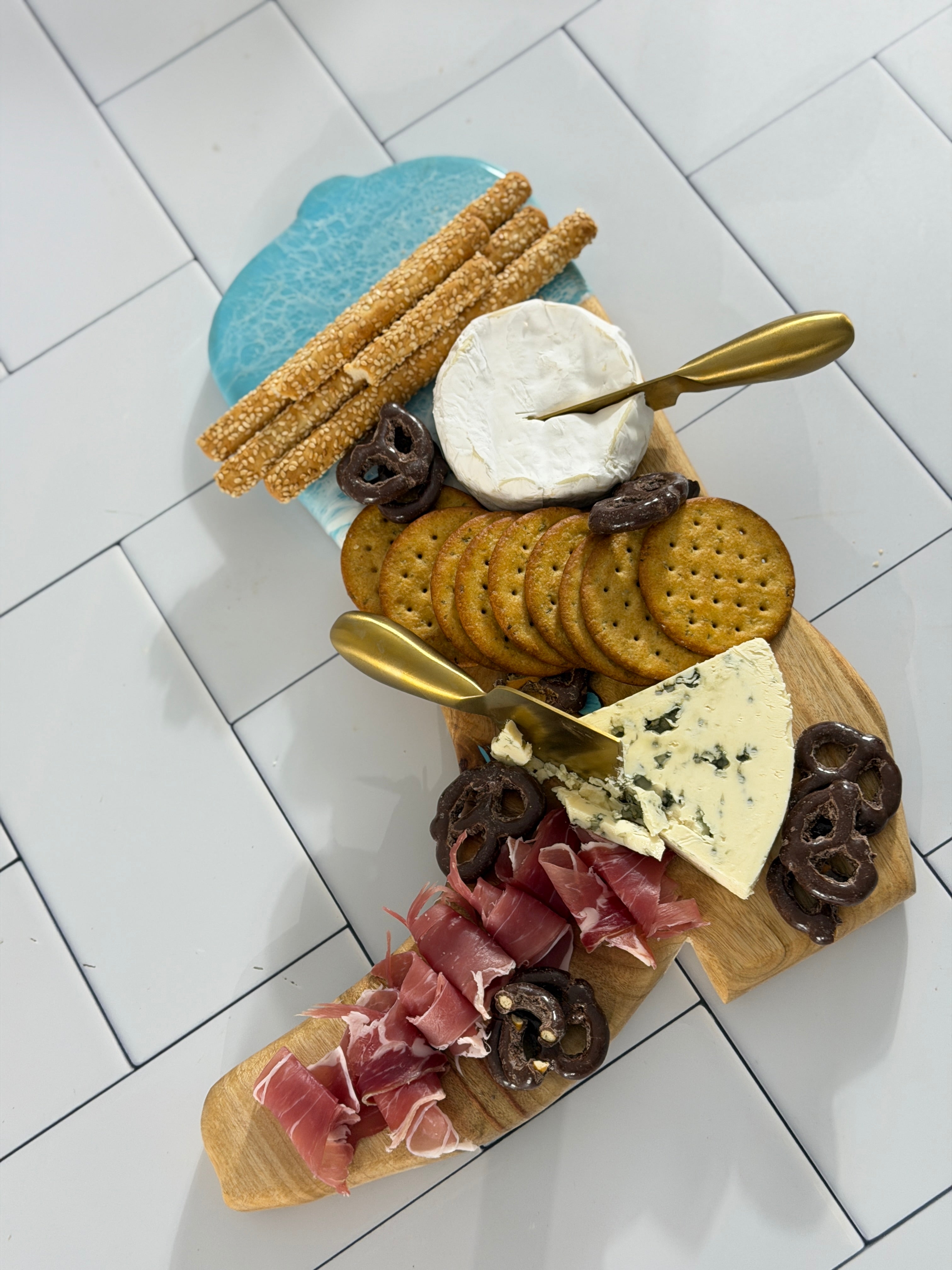Cowboy Boot Cheeseboard Personalised