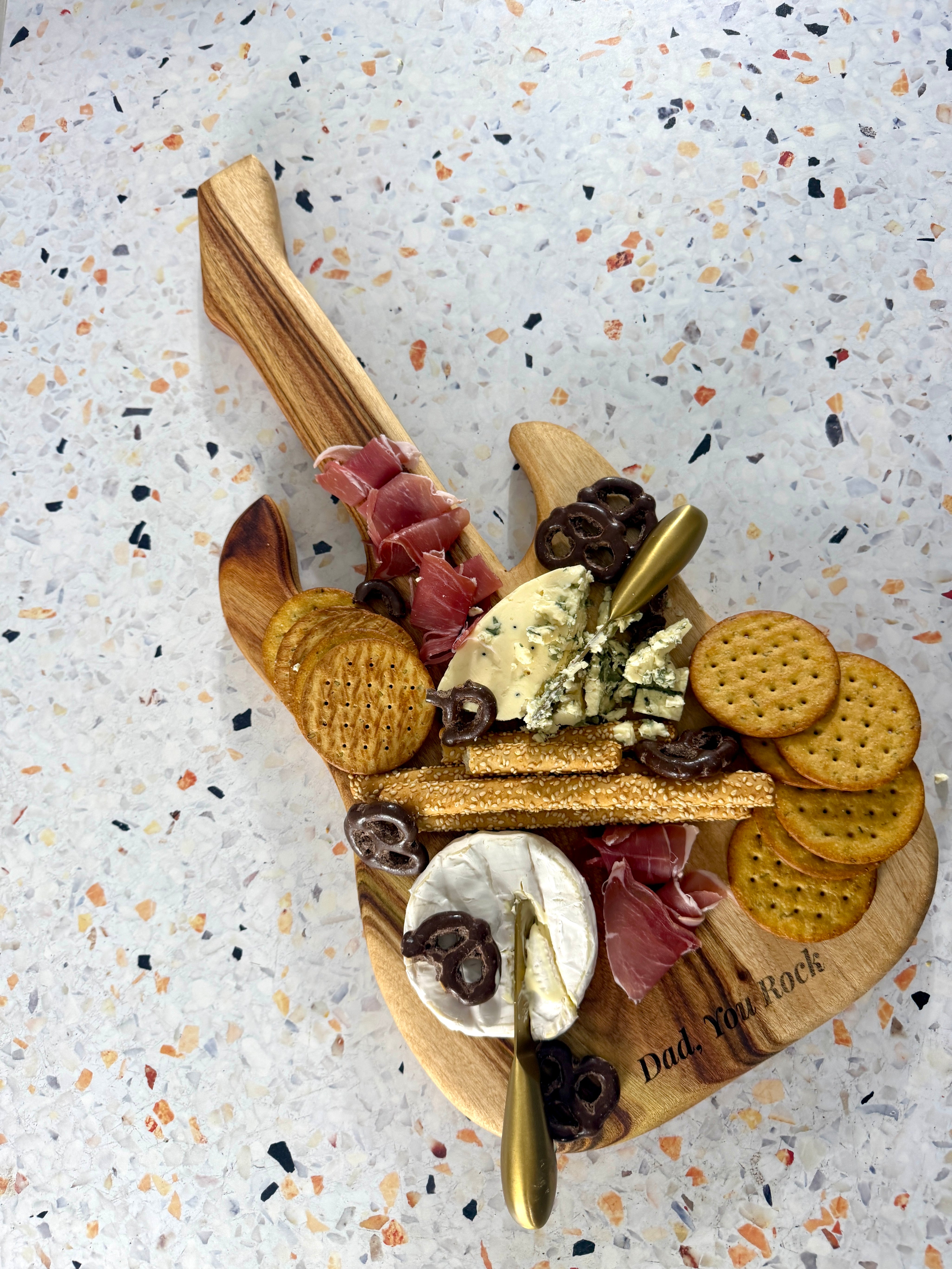 Personalised Electric Guitar Cheeseboard