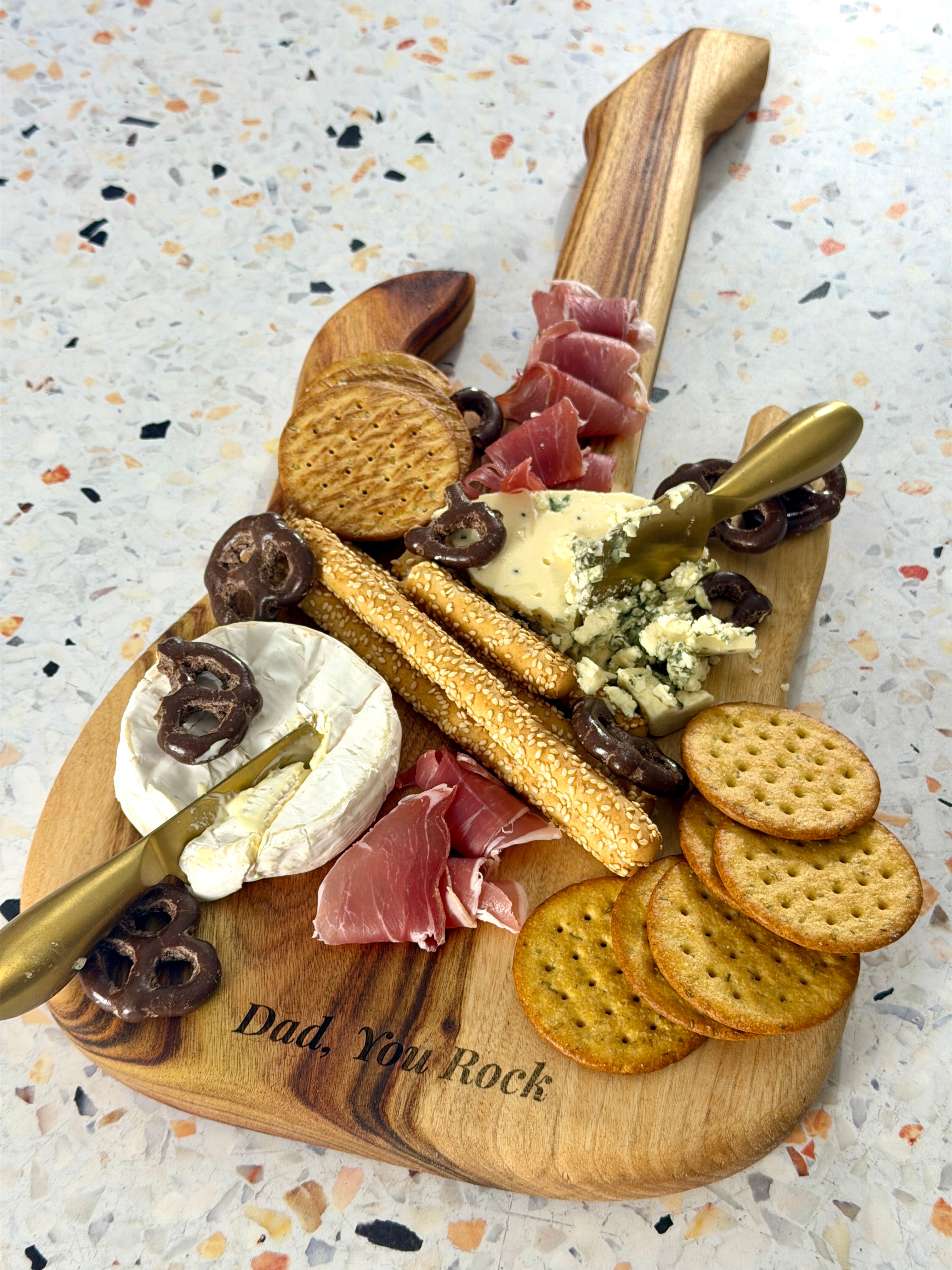 Personalised Electric Guitar Cheeseboard