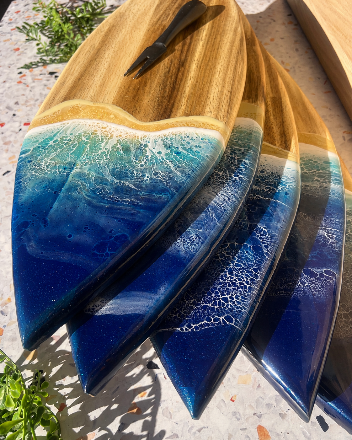 Large Surfboard Resin Cheeseboard
