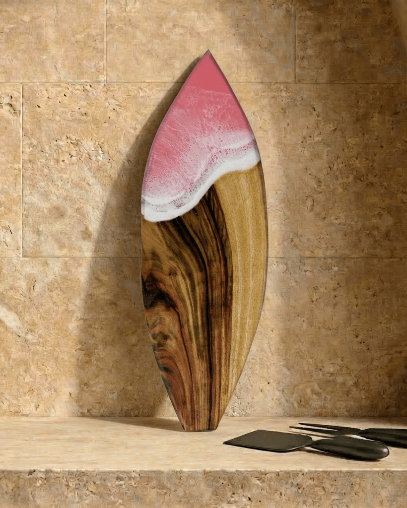 Large Surfboard Resin Cheeseboard