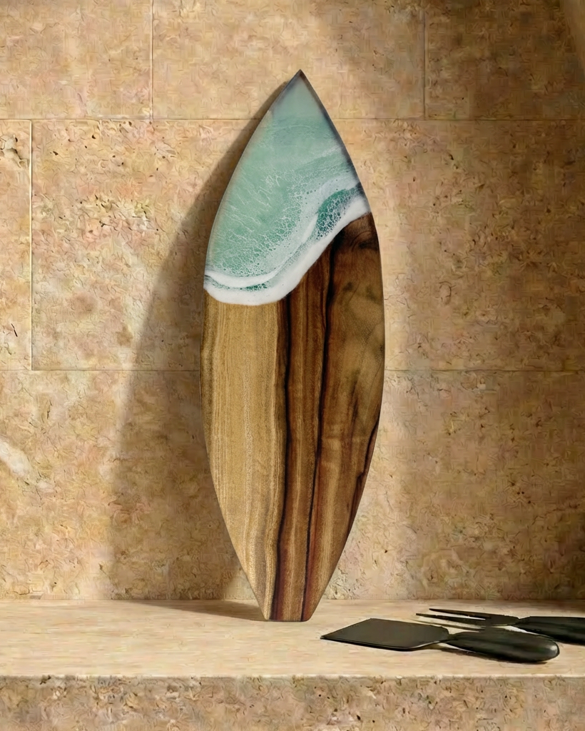 Large Surfboard Resin Cheeseboard