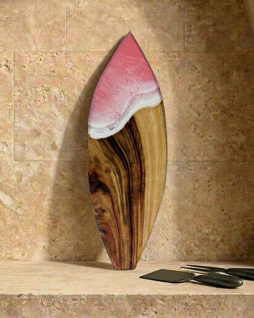 Large Surfboard Resin Cheeseboard